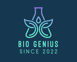 Biotechnology - Laboratory Flask Biotechnology logo design