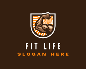 Masculine Body Fitness logo design