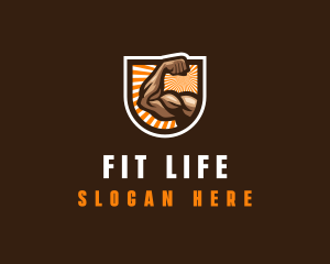 Masculine Body Fitness logo design