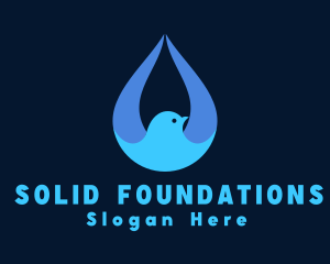 Liquid - Dove Water Droplet logo design