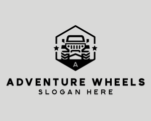 Offroad Jeep Vehicle logo design