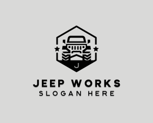 Jeep - Offroad Jeep Vehicle logo design