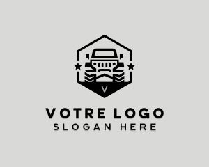4wd - Offroad Jeep Vehicle logo design