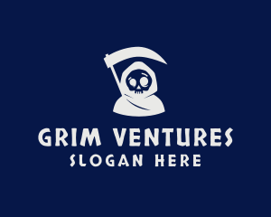 Grim - Skull Grim Reaper logo design