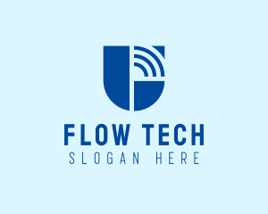 Tech Wifi Telecommunication  logo design