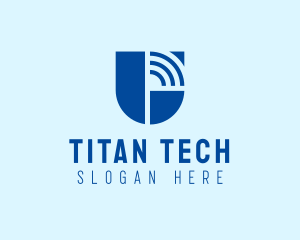 Tech Wifi Telecommunication  logo design