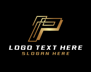 Letter P - Luxury Letter P Company logo design
