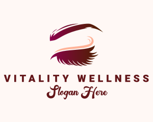 Wellness Woman Eyebrow logo design