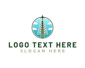 Logistics - Airplane Tree Flight logo design