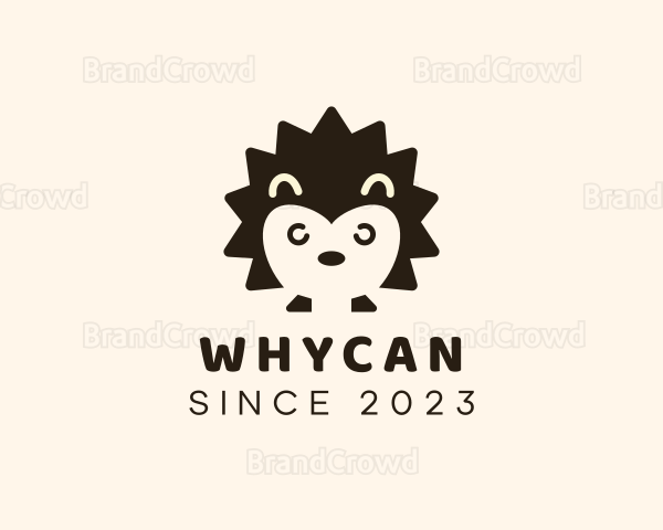 Pet Porcupine Cartoon Logo