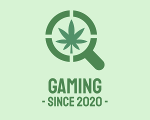 Cannabis - Magnifying Glass Cannabis logo design