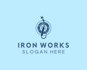 Iron - Metal Welding Steelwork logo design