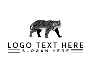 Feral - Tiger Beast Animal logo design