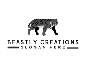 Tiger Beast Animal logo design