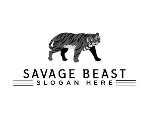 Tiger Beast Animal logo design