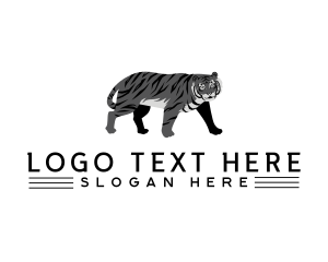 Zoo - Tiger Beast Animal logo design