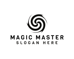 Trick - Magic Tornado Illusion logo design