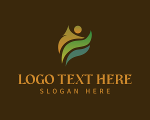 Teacher - Abstract Human Community logo design