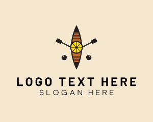 Hat - Minimalist Kayak Boat logo design