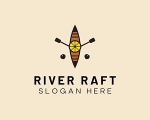 Minimalist Kayak Boat  logo design