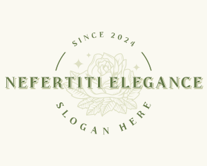 Elegant Rose Flower  logo design