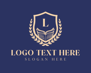 Scholarship - Laurel Shield Academy logo design