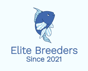 Blue Ocean Fish logo design