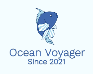 Blue Ocean Fish logo design