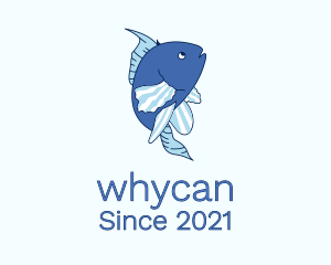 Fisheries - Blue Ocean Fish logo design