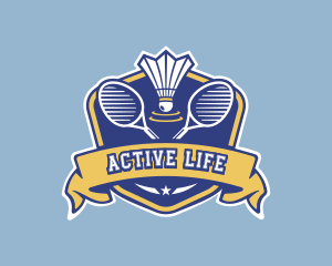 Sports - Badminton Varsity Sport logo design