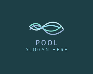 Aqua - Infinity Loop Wave logo design