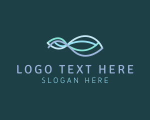 Diver - Infinity Loop Wave logo design