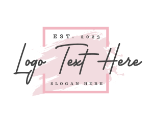 Event Styling - Watercolor Beauty Apparel logo design
