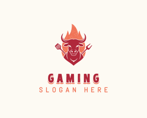 Roast - Grilled Flaming Barbecue logo design