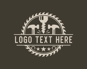 Craft - Hammer Drill Sawmill logo design