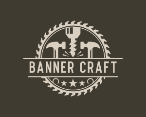 Hammer Drill Sawmill logo design