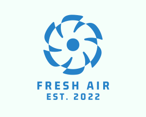 Cooling Ventilation Propeller logo design