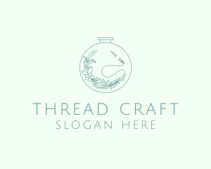 Stitching - Nature Stitching Fabric logo design