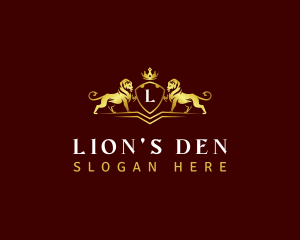 Royal Lion Crown  logo design