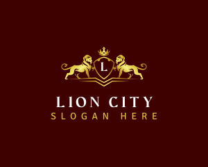 Royal Lion Crown  logo design