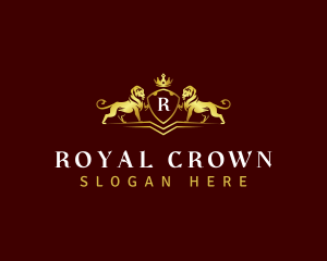 Royal Lion Crown  logo design