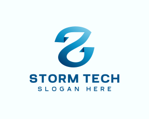 Tech Software Letter S logo design