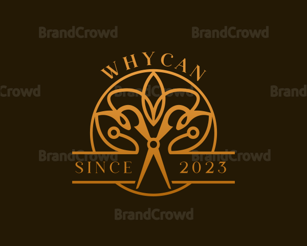 Luxury Scissors Brand Logo