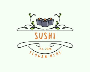 Sushi Kitchen Cuisine logo design