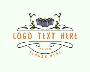 Food - Sushi Kitchen Cuisine logo design