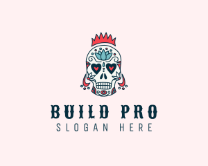 Festive Skull King  logo design