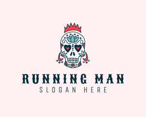 Festive Skull King  logo design