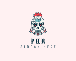 Festival - Festive Skull King logo design
