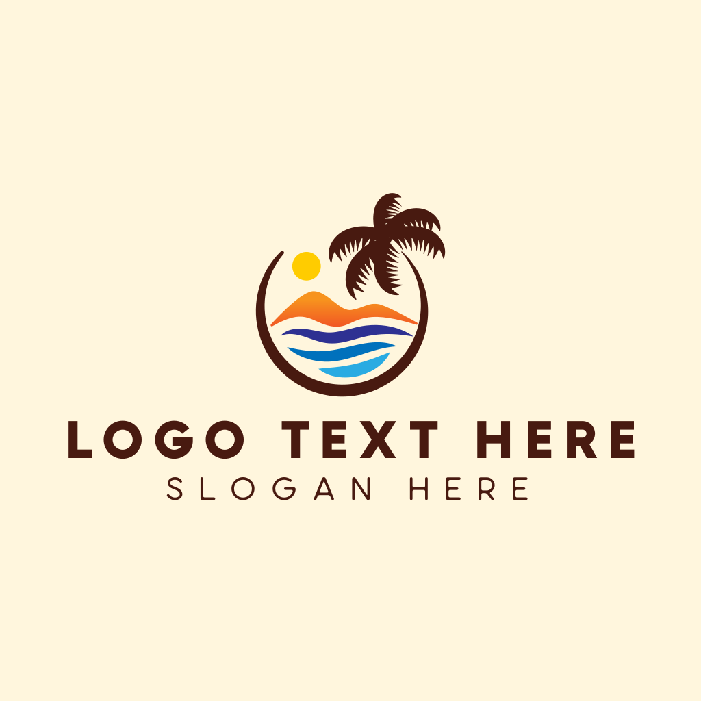 Beach Mountain Travel Logo | BrandCrowd Logo Maker