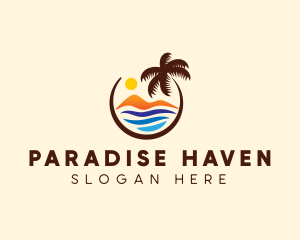 Beach Mountain Travel logo design